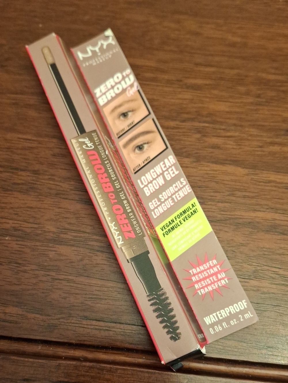 NYX Longwear Brow Gel ZTBG03 Almond New